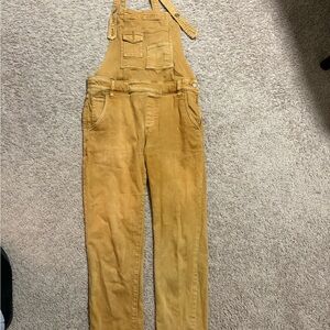 Free People Tan Overalls